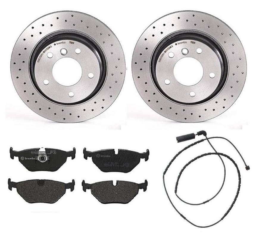 Brembo Brakes Kit - Pads and Rotors Rear (294mm) (Xtra) (Low-Met)